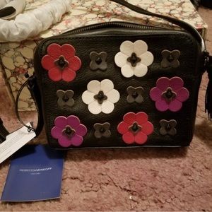 Rebecca Minkoff floral appliqué mini camera bag